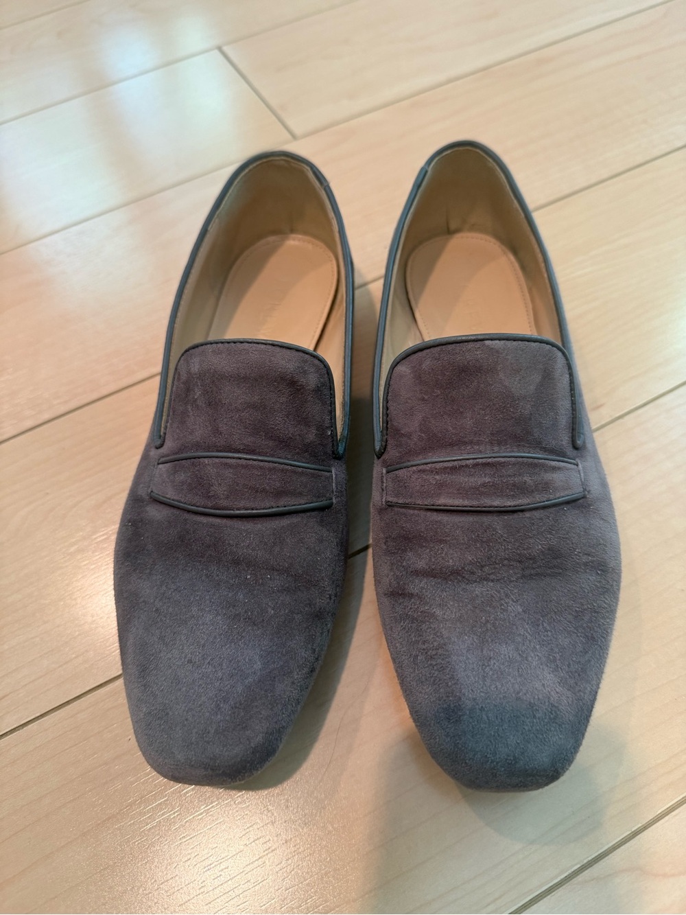 Women’s J Crew Georgie Suede Penny Loafers - Gray size 6.5